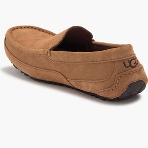 UGG Men's Brown Suede Slip-On Loafers